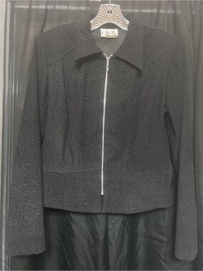 Black Zip-Front Women's Jacket